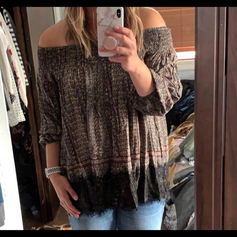 Antropologie off the shoulder top